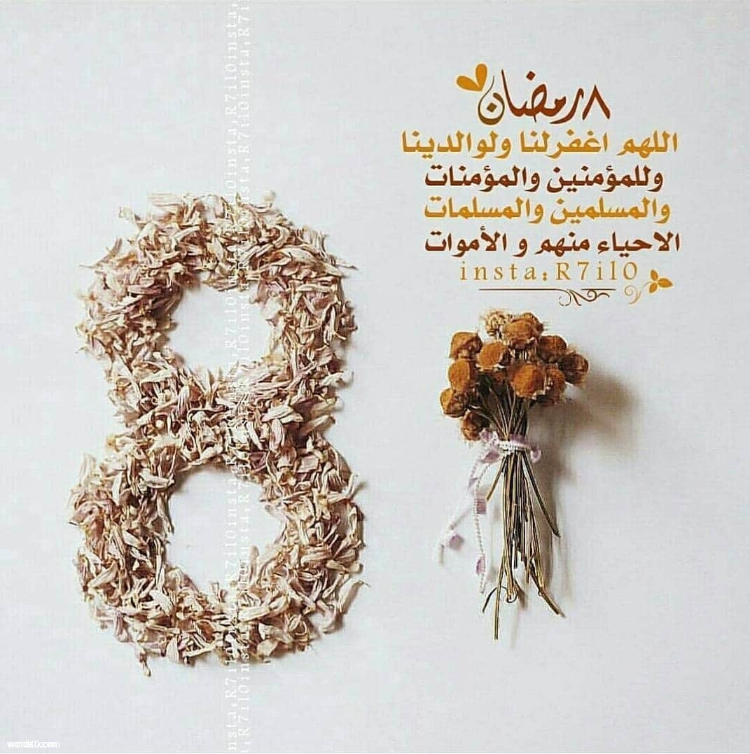 رمزيات 8 رمضان انستقرام , صور رمزيات اليوم الثامن من رمضان